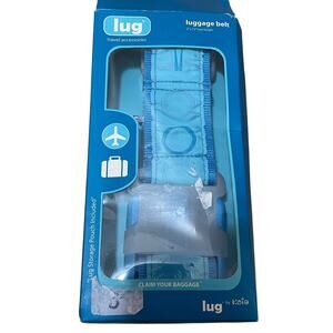 Lug‎ Claim Your Baggage Luggage Belt Blue Tropical Palm Trees Travel Vacation